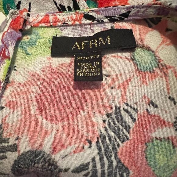 NWOT AFRM Floral Long Sleeve Dress - Picture 5 of 6